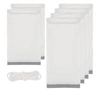 Elk Game Bags - Protect Fresh Meat, 6 Piece Set White Reflective Strip, 4x 120cm + 2x 70cm Sized Covers, Breathable Polyester Sturdy Sack - For Wilderness Hunting & Field, Hunting Accessories