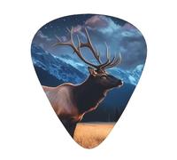 Elk In The Meadow Coffret cadeau médiators lisses et durables pour guitare acoustique, électrique et basse, cadeau parfait pour les amateurs de guitare et les musiciens