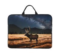 Elk in The Meadow Housse pour ordinateur portable 16,5 x 12,2" Compatible avec les ordinateurs portables de 14" pour un rangement facile