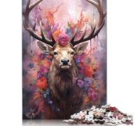 Elk The Royal Beaute Rompecabezas Imposible,desafío Para Adultos Entretenimiento Creativo 1000 Piezas Obra De Arte De Juego De Para Adultos Y Niños A Partir De 12 Años 1000pcs (38x26cm)