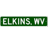 Elkins West Virginia Metal Wall Decor City Limit Sign