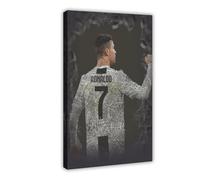ELKPDOE C. Ronaldo 4 Poster sur toile de football pour chambre à coucher, bureau, chambre, cadre cadeau : 60 x 90 cm