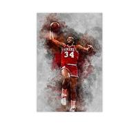 ELKPDOE Charles Barkley 2 Poster sur toile de basket-ball pour chambre à coucher, bureau, chambre, cadeau sans cadre : 40 x 60 cm