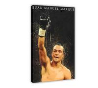 ELKPDOE Juan Manuel Marquez Poster sur toile pour décoration murale de salon, chambre à coucher, cadre : 40 x 60 cm