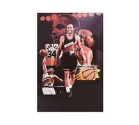 ELKPDOE Poster Charles Barkley sur toile de basket-ball - Décoration murale pour salon, chambre à coucher - Sans cadre - 30 x 45 cm