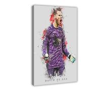 ELKPDOE Poster David De Gea sur toile - Décoration murale pour salon, chambre à coucher - Cadre : 60 x 90 cm