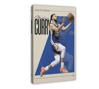 ELKPDOE Poster de Stephen Curry - Impression sur toile de basket-ball - Décoration de chambre à coucher, bureau, chambre - Cadre cadeau : 50 x 75 cm