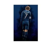 ELKPDOE Poster sur toile Antoine Griezmann joueur de football 9 - Décoration pour chambre à coucher, bureau, chambre - Cadeau sans cadre : 50 x 75 cm