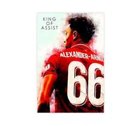 ELKPDOE Trent Alexander Arnold Poster joueur de football sur toile Décoration murale pour salon, chambre à coucher, sans cadre 60 x 90 cm
