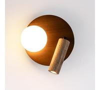 Elksdut Applique de chevet à double fonction, applique murale de lecture LED moderne 10W