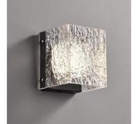 Elksdut Applique murale en acrylique texturé de 5,91 pouces, applique murale LED moderne de 10 W