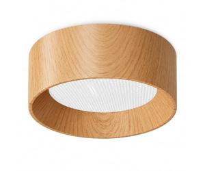 Elksdut Downlight LED à grain de bois de 4 pouces, plafonnier rond à profil bas 10W 4000K
