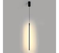 Elksdut Éclairage Suspendu à Longue Bande en Aluminium, lumières suspendues linéaires d'intérieur, Mini Lampe à Suspension cylindrique, lumières d'ambiance intérieure pour Chambre à Coucher, Salon, g