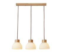 Elksdut Lampe Suspendue en Verre de Ferme en Bois, luminaire Suspendu d'îlot de Cuisine rétro pour Salle à Manger, Salon, Chambre, entrée, Couloir