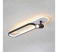 Elksdut Plafonnier LED Moderne, Forme Créative Plafonnier LED Blanc Naturel 4000K, Plafonnier Intérieur avec Projecteur Réglable pour Couloir Bureau Chambre Cuisine