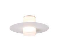 Elksdut Plafonnier LED Semi-encastré avec Abat-Jour en Acrylique, Petits luminaires Suspendus LED de 9,84 Pouces, Support de Plafond, Blanc Chaud 3000K, pour Couloir, Placard, entrée, Cuisine, hôtel