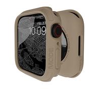 elkson Compatible avec Apple Watch 45 mm, coque robuste Quattro 2.0 Series pour Apple Watch et iWatch Series 8 7, housse de protection durable de qualité militaire, résistante aux chocs, marron clair