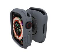 elkson Compatible avec Apple Watch 45 mm, Quattro 2.0 Series Coque robuste pour Apple Watch et iWatch Series 8 7, coque de protection durable de qualité militaire, flexible, résistante aux chocs, gris