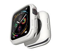 Elkson Compatible avec Apple Watch Series 6 SE 5 4 44 mm Apple Watch Série Quattro Série 4 Coque de Protection Durable de qualité Militaire TPU Souple résistant aux Chocs Résistant aux 44 mm Blanc