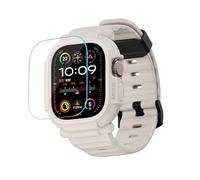 elkson Coque Apple Watch Ultra 3/2/1 49mm avec film de protection en verre trempé série Quattro Pro robuste pour bracelet Iwatch, étui de protection robuste de qualité militaire