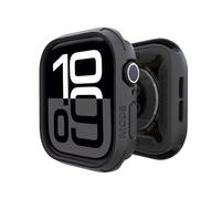 elkson Coque pour Apple Watch 46 mm Série Quattro Coque de protection robuste pour Apple Watch et iWatch Series 11/10 Qualité militaire Durable Flexible Antichoc Noir