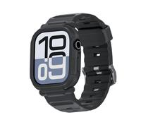 elkson Coque pour Apple Watch Series 11 10 42 mm pour homme, robuste et résistante aux chocs, bracelet tactique Quattro Pro 2.0 Series pour iWatch, coque de protection durable de qualité militaire