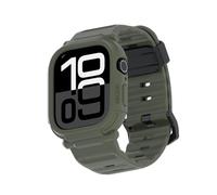 elkson Coque pour Apple Watch Series 9 45 mm SE 44 mm pour homme - Robuste et résistante aux chocs - Bracelet tactique Quattro Pro 2.0 Series iWatch Series 9 - Coque de protection durable de qualité