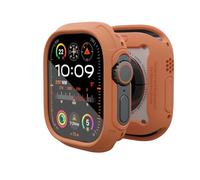 elkson Quattro Max Series Coque de Protection Antichoc en Verre trempé pour Apple Watch Ultra 2/1 49 mm Orange