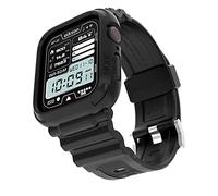 elkson Quattro Pro - Coque antichoc pour Apple Watch de 45 mm et 44 mm - Bracelets robustes pour homme pour Apple Watch SE et iWatch Series 9 8 7 6 5 4, coques de protection sportives militaires