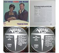 Ella Fitzgerald - Ella (Fitzgerald) swings brightly with Nelson, DISQUE VINYLE LP 33 tours stéréo original USA Verve V6-4054