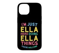 Ella Here Doing Ella Things Funny Ella Name Coque pour iPhone 14