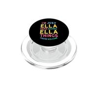 Ella Here Doing Ella Things Funny Ella Name PopSockets PopGrip pour MagSafe