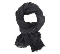 Ella Jonte Écharpe large pour homme en 3 couleurs : bleu, beige ou gris anthracite, gris, taille unique