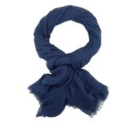Ella Jonte Écharpe légère et douce pour homme, couleur unie, bleu foncé, taille unique