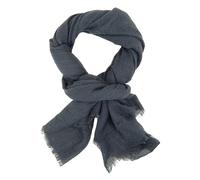 Ella Jonte Écharpe légère et douce pour homme, couleur unie, gris, taille unique