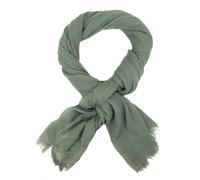 Ella Jonte Écharpe légère et douce pour homme, couleur unie, vert, taille unique