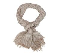 Ella Jonte écharpe légère pour homme beige blanc ou bleu rayée écharpe maritime en coton, beige, taille unique