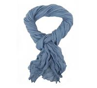 Ella Jonte Écharpe légère pour homme - Couleur unie - Bleu gris ou marron - Pour toutes les saisons, bleu clair, taille unique