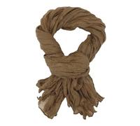 Ella Jonte Écharpe légère pour homme - Couleur unie - Bleu gris ou marron - Pour toutes les saisons, marron, taille unique