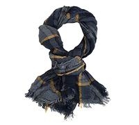 Ella Jonte Écharpe pour homme, noire, grise ou bleue, élégante, douce, en viscose
