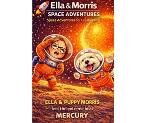 Ella & Puppy Morris: Mercury Sketchbook for Kids (6x9, 110 Blank Pages): A cute space-themed notebook for kids. 6x9 size with 110 pages. Perfect for school, journaling and drawing.