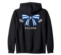Ellada Noeud Grèce Bleu Blanc rameaux d'olivier Sweat à Capuche