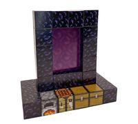 Ellafun Magnetic Bloc - Portal Nether - Blocs de construction magnétiques - 32 pièces - Jouet Montesorri à partir de 3 ans pour garçons et filles - Créez votre propre monde