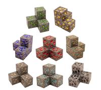 Ellafun Magnetic Cube - Minears - 32 pièces - Blocs de construction magnétiques - Jouet Montesorri à partir de 3 ans pour garçons et filles - Créez votre propre monde