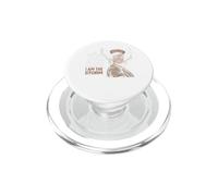 Elle a chuchoté en Retour : « Je suis la tempête », infirmière Noire, Melanine PopSockets PopGrip pour MagSafe