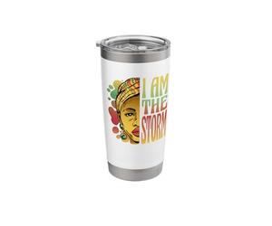 Elle a chuchoté en retour : « Je suis le Storm Black History Month » Gobelet isotherme en acier inoxydable double paroi