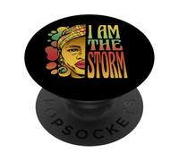 Elle a chuchoté en Retour : « Je suis Le Storm Black History Month » PopSockets PopGrip Adhésif