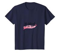 Elle a cru et a Fait Une Source d'inspiration pour l'émancipation des Femmes T-Shirt, Enfant, Bleu Marine, 8 Ans