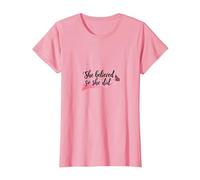 Elle a cru et a Fait Une Source d'inspiration pour l'émancipation des Femmes T-Shirt, Femme, Rose, XS