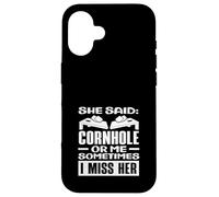 Elle a Dit Cornhole ou Moi, Son Joueur de Cornhole me Manque Coque pour iPhone 16